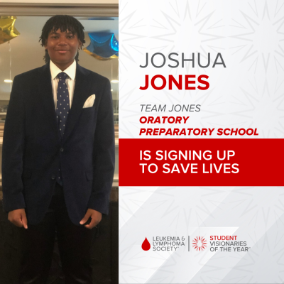 Candidate Announcement for Team Jones with photo of a teenager