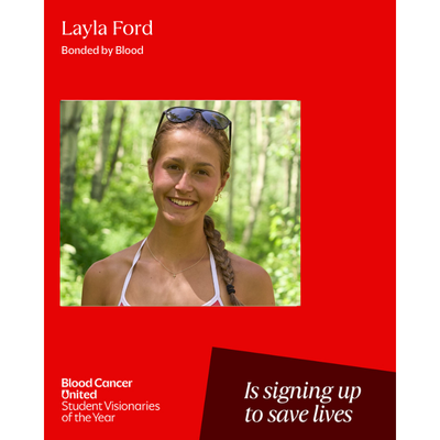 Headshot of Austin, Texas Student Visionaries of the Year candidate Layla Ford of team Bonded by Blood.