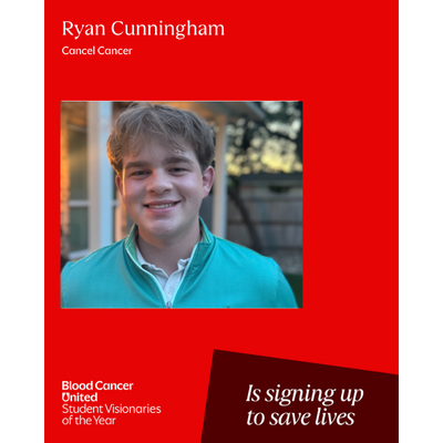 Headshot of South Texas Student Visionaries of the Year candidate Ryan Cunningham of team Cancel Cancer.