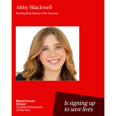 Headshot of South Texas Student Visionaries of the Year candidate Abby Blackwell of team Kicking Out Cancer: AJ's Journey.