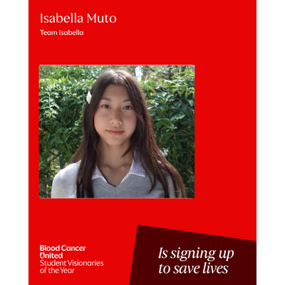 Headshot of South Texas Student Visionaries of the Year candidate Isabella Muto of team Luminaries for Life.