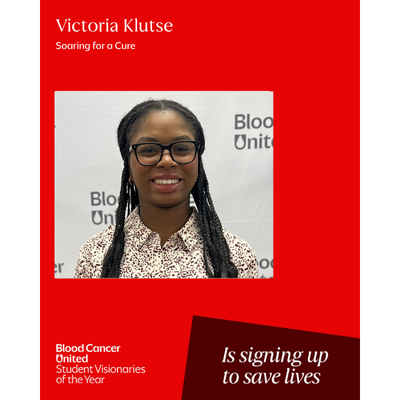 Headshot of Austin, Texas Student Visionaries of the Year candidate Victoria Klutse of team Soaring for a Cure.