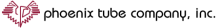 Phoenix tube company logo in maroon and black